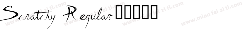 Scratchy Regular字体转换
